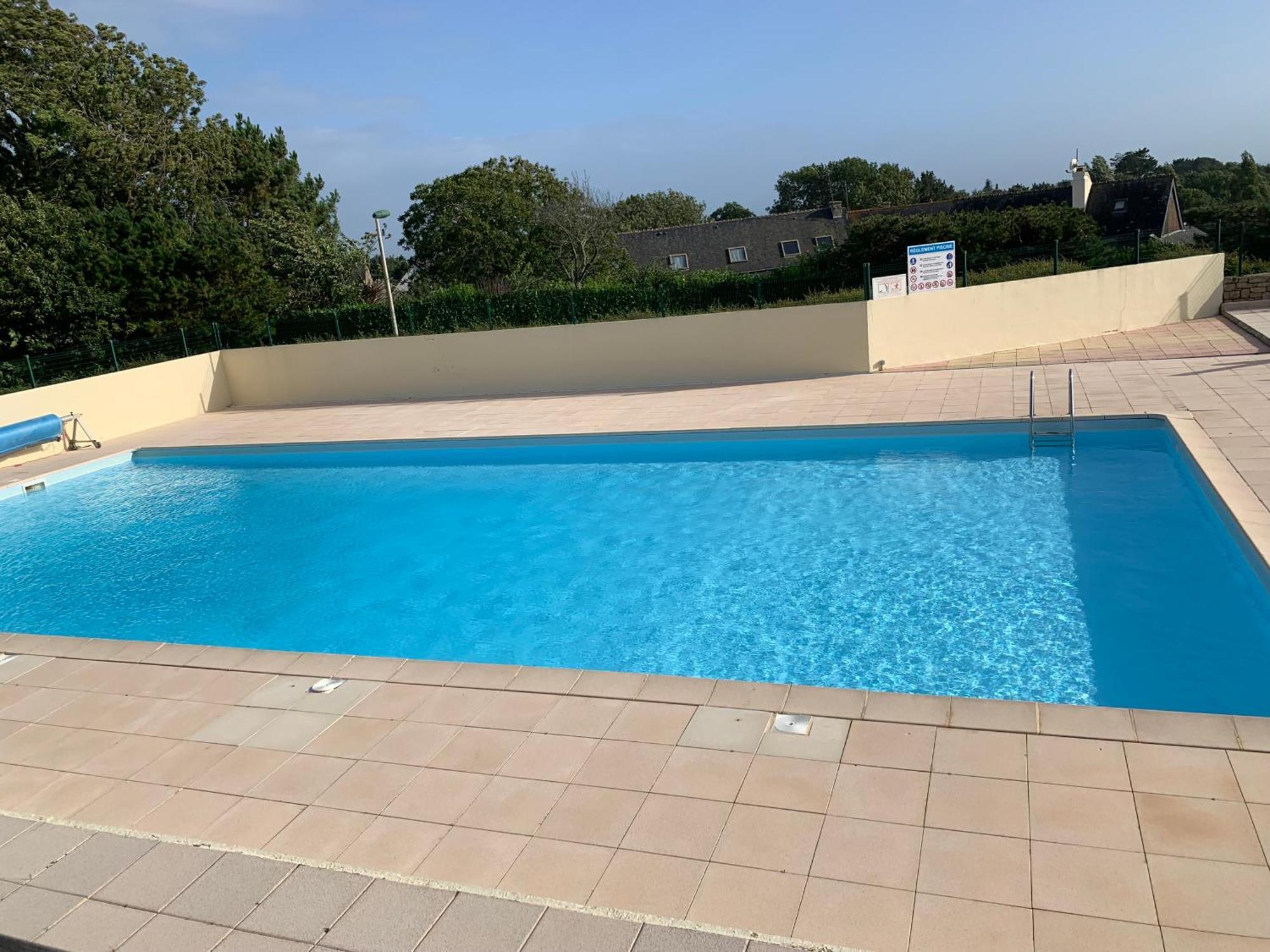 Studio Blue Horizon Vue Mer Guidel-Plage Exterior photo