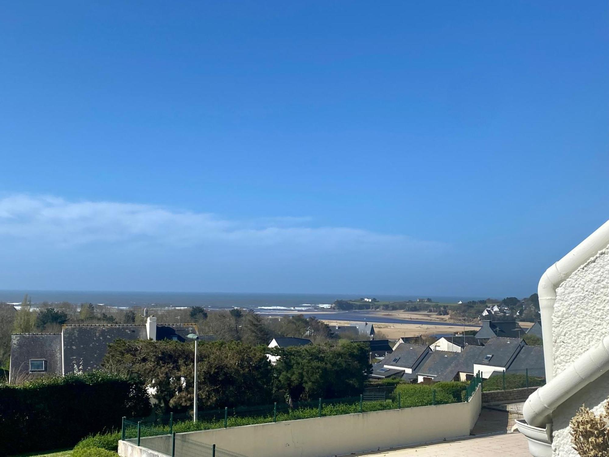 Studio Blue Horizon Vue Mer Guidel-Plage Exterior photo